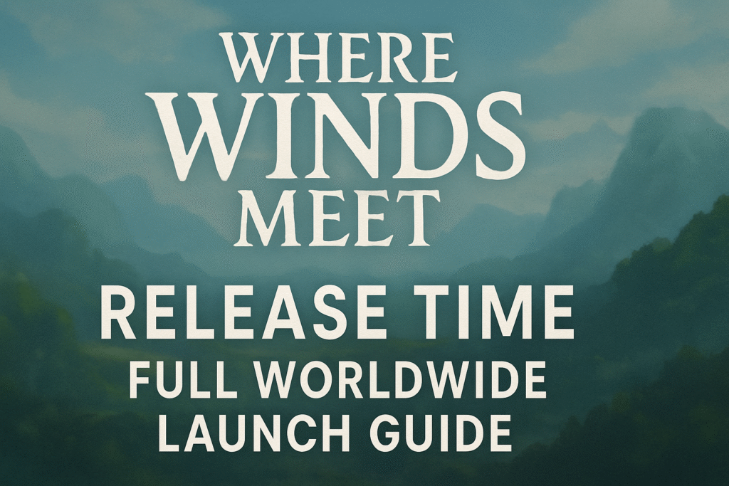 Where Winds Meet Release Time Full Global Launch Guide