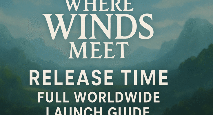 Where Winds Meet Release Time Full Global Launch Guide