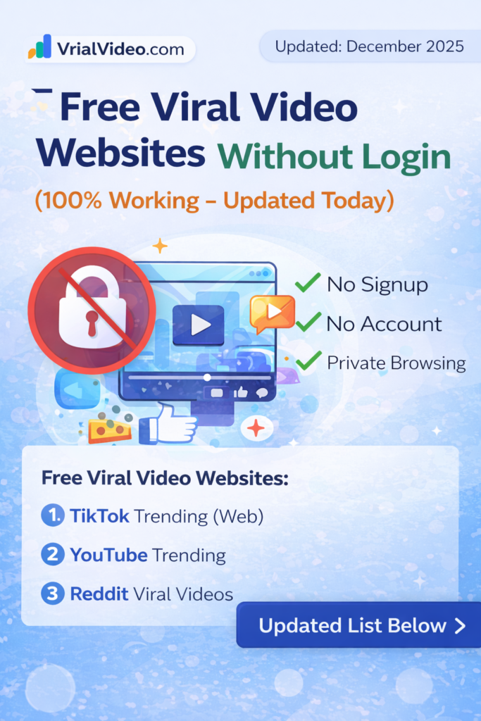Free Viral Video Websites Without Login