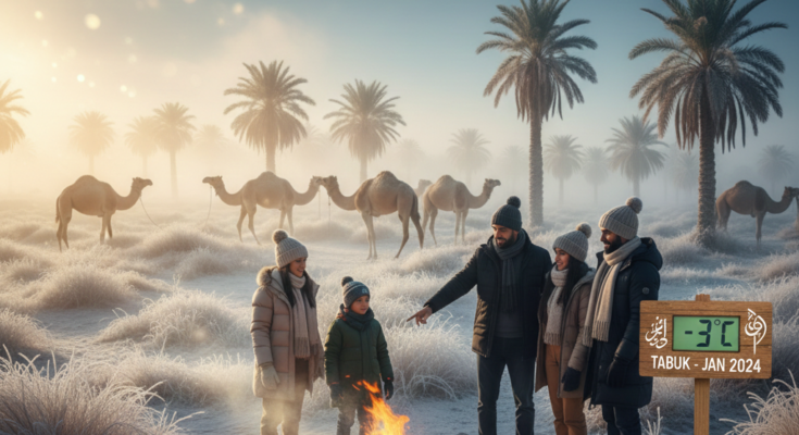 Saudi Arabia's Cold Spell & Frost