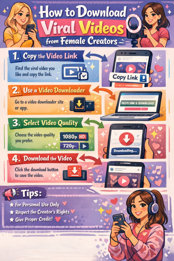How to Download Viral Videos from Female Creators